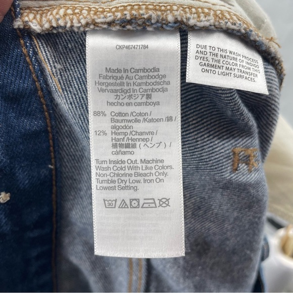 MADEWELL Baggy Straight Jeans STYLE NH643 blue Sz 32 - Picture 11 of 12